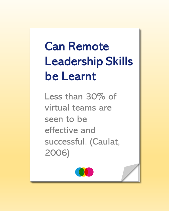 Can Remote Leadership Skills be Learnt