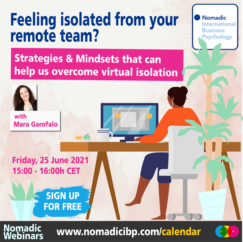 nomadic webinars feeling isolate remote team